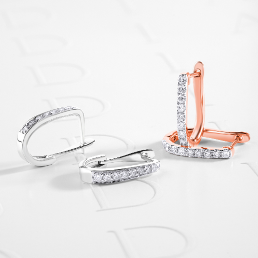 Lab diamond earrings for sale