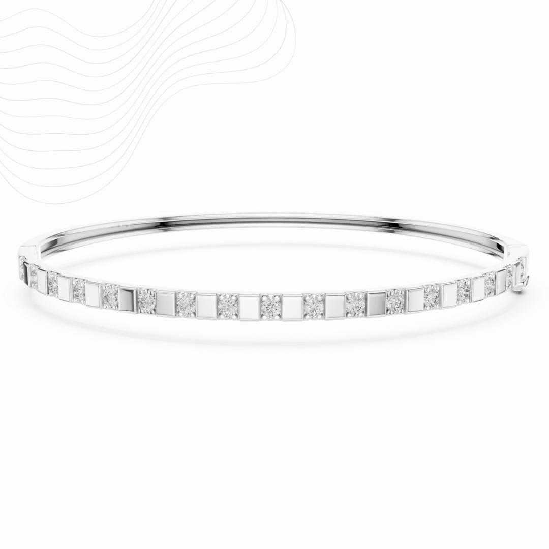 Solène Arc 0.51ct Lab Diamond Bangle