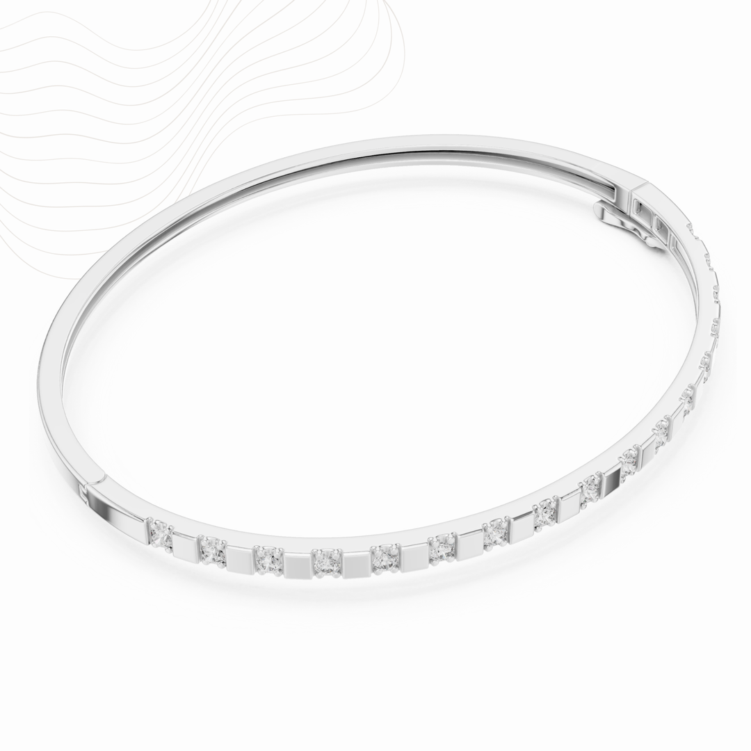 Solène Arc 0.51ct Lab Diamond Bangle