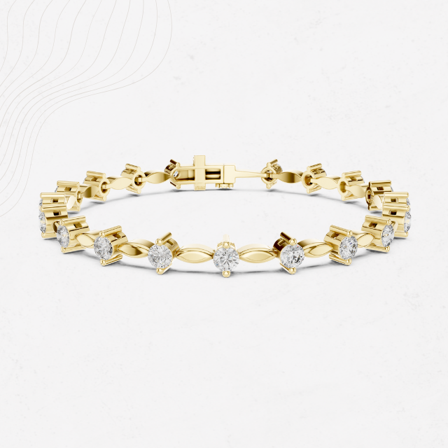 Marquise Gleam 2.10ct Lab Diamond Bracelet