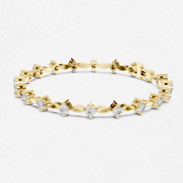 Marquise Gleam 2.10ct Lab Diamond Bracelet