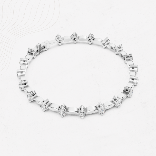 Marquise Gleam 2.10ct Lab Diamond Bracelet