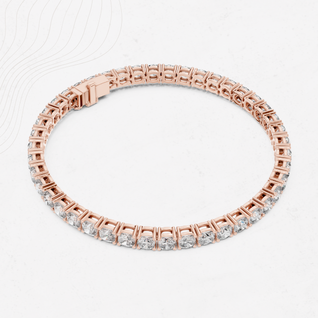 Céleste Collet 4.5ct Cushion Lab Diamond Bracelet – Oravelle & Co.