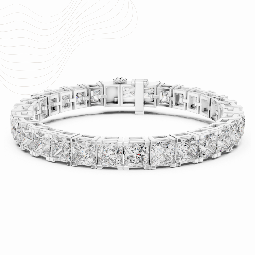 Reigne Princess 24.28ct Lab Diamond Tennis Bracelet