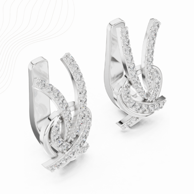 RibbonFlow 0.55ct Prong Lab Diamond Earrings – Oravelle & Co.