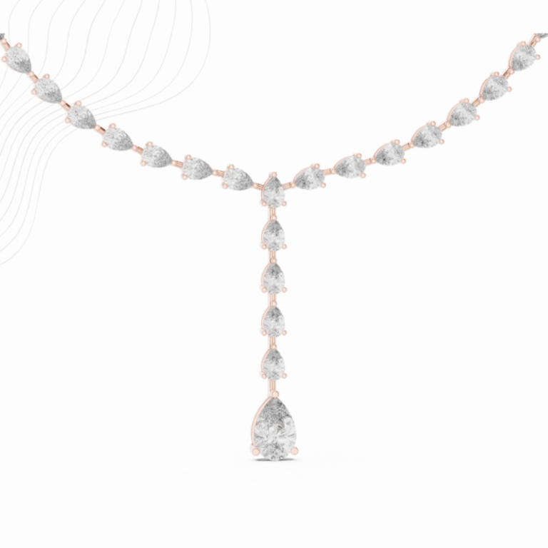 PearLuxe 23ct Lab Diamond Necklace – Oravelle & Co.
