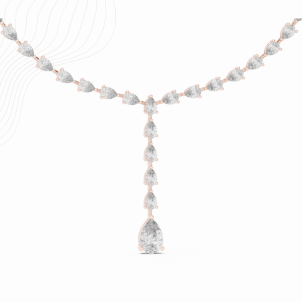 PearLuxe 23ct Lab Diamond Necklace