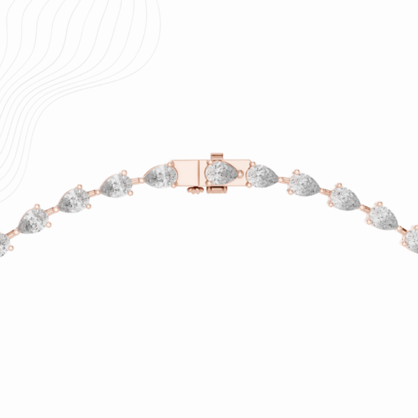 PearLuxe 23ct Lab Diamond Necklace