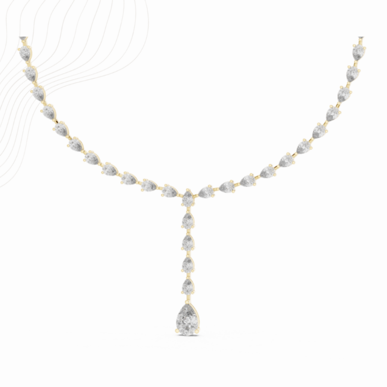 PearLuxe 23ct Lab Diamond Necklace – Oravelle & Co.