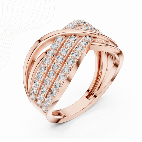 Infinity Twist 0.80ct Lab Diamond Ring