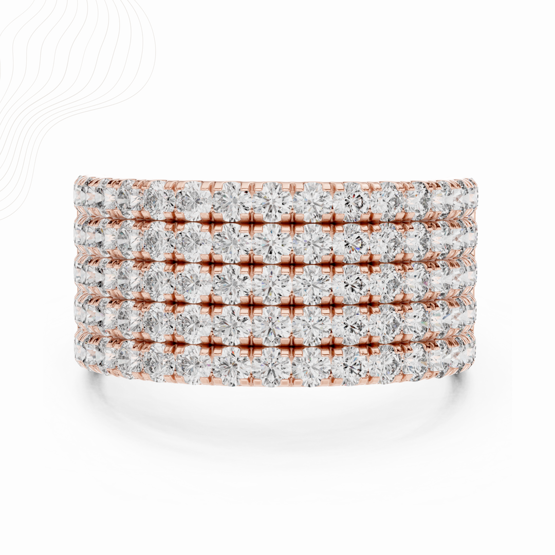 Celeste Grid 1.80ct Lab Diamond Band