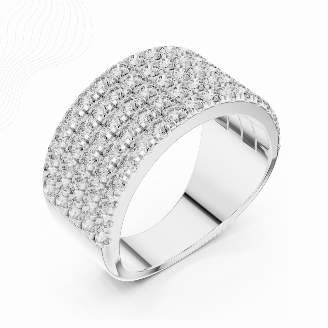 Celeste Grid 1.80ct Lab Diamond Band