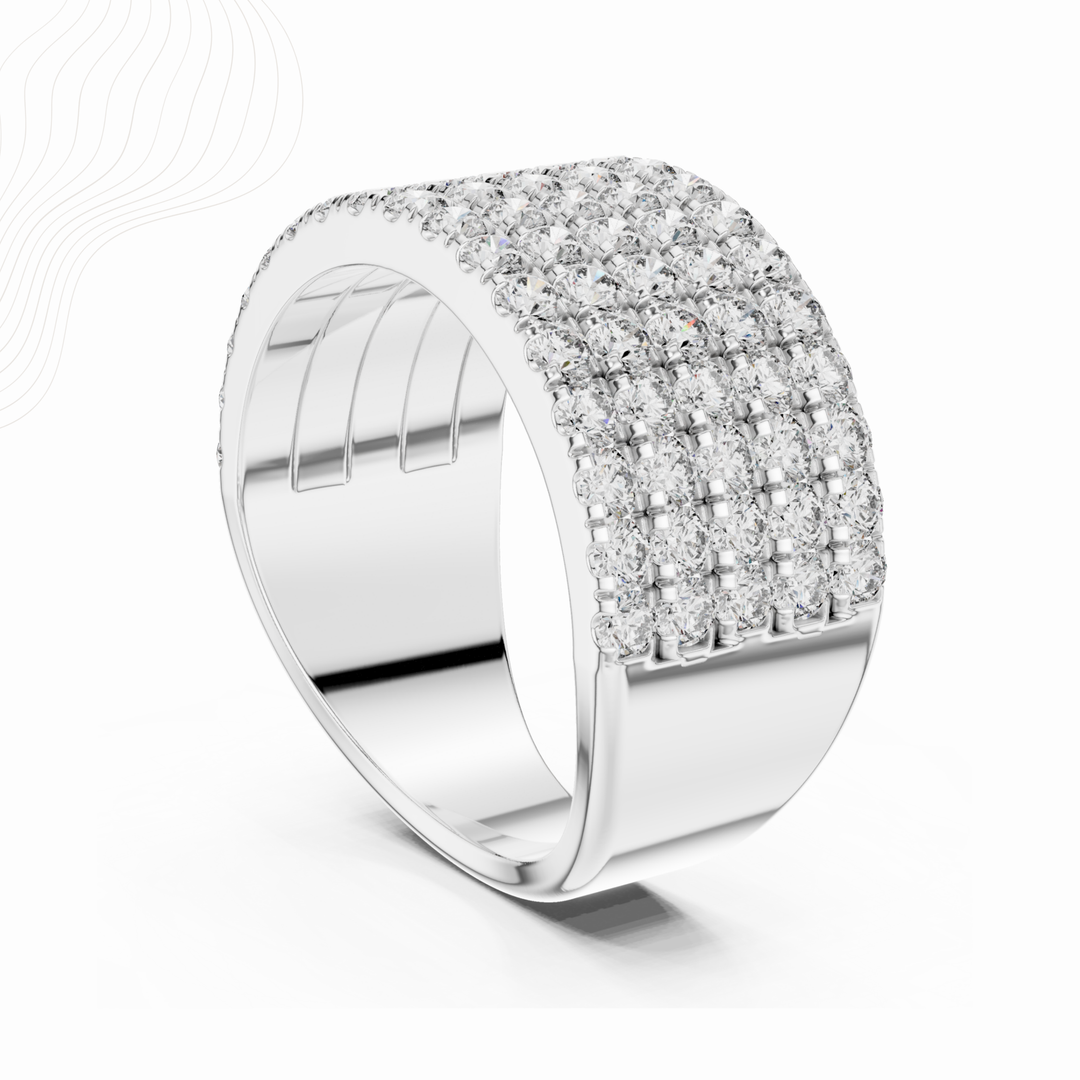 Celeste Grid 1.80ct Lab Diamond Band