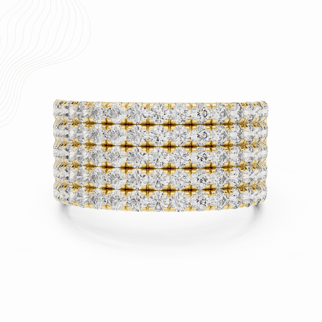 Celeste Grid 1.80ct Lab Diamond Band