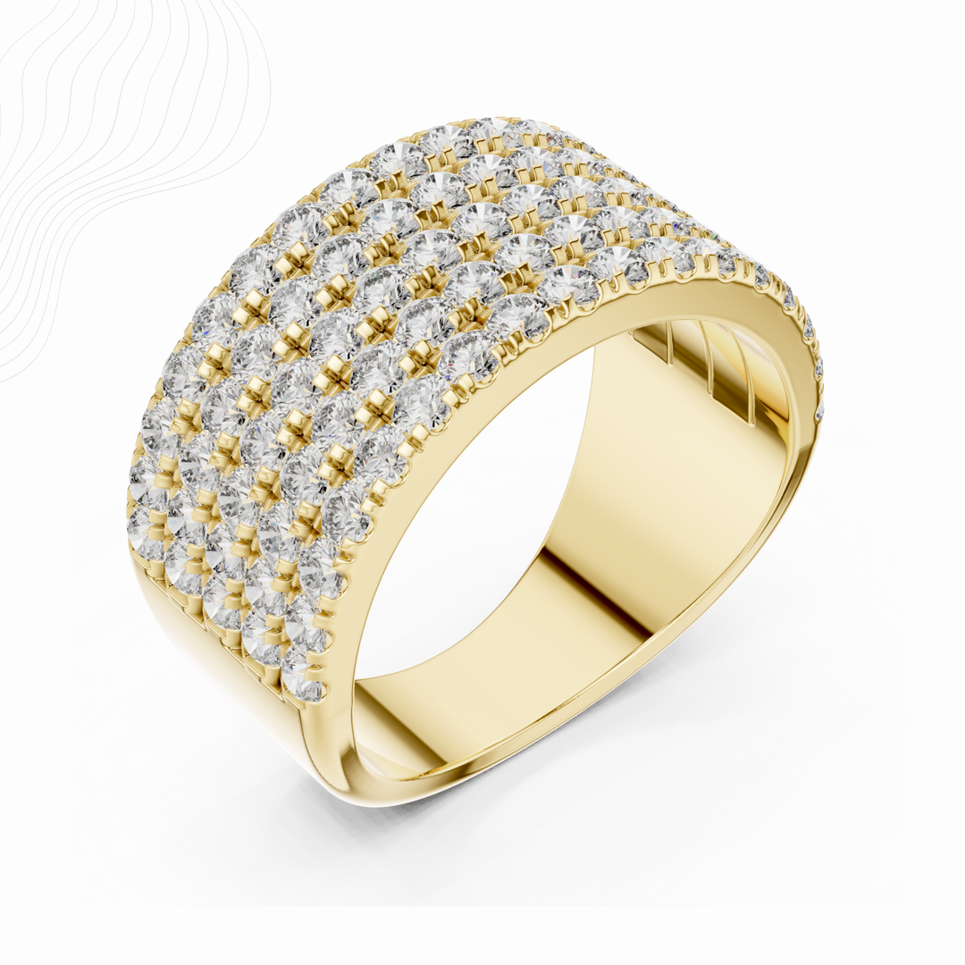 Celeste Grid 1.80ct Lab Diamond Band