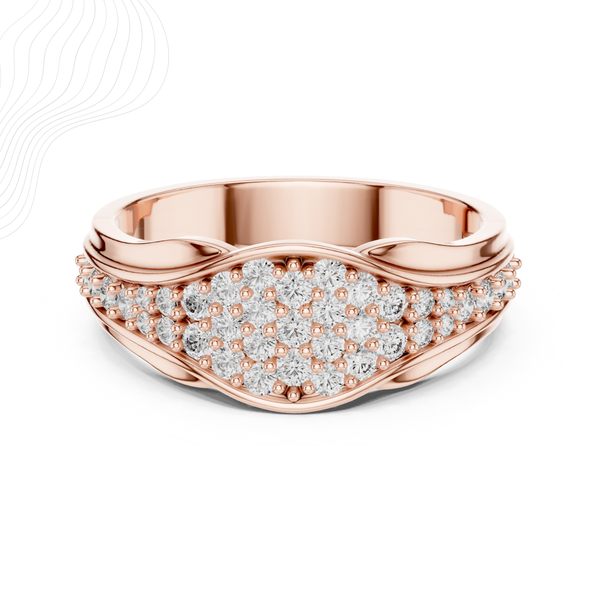 Aurielle Wave 0.50Ct Pavé Ring