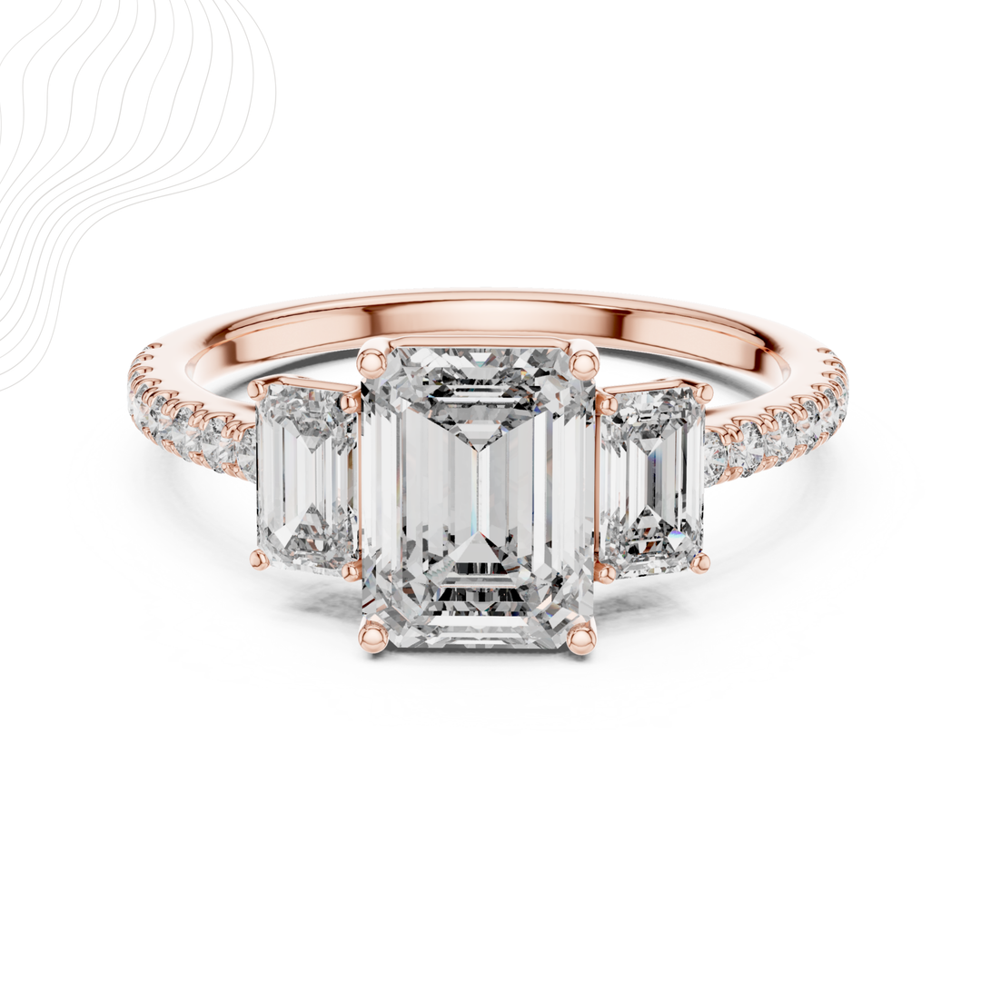 Regal Axis 2.54Ct Three Stone Ring