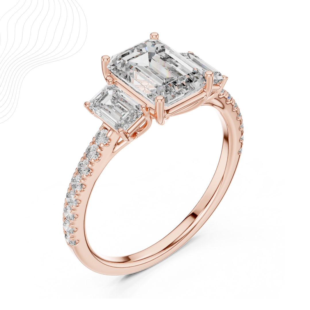 Regal Axis 2.54Ct Three Stone Ring
