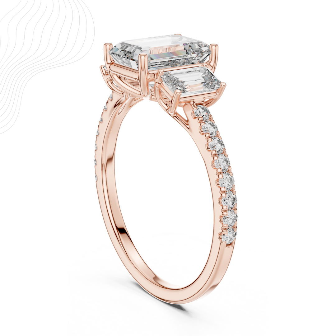 Regal Axis 2.54Ct Three Stone Ring