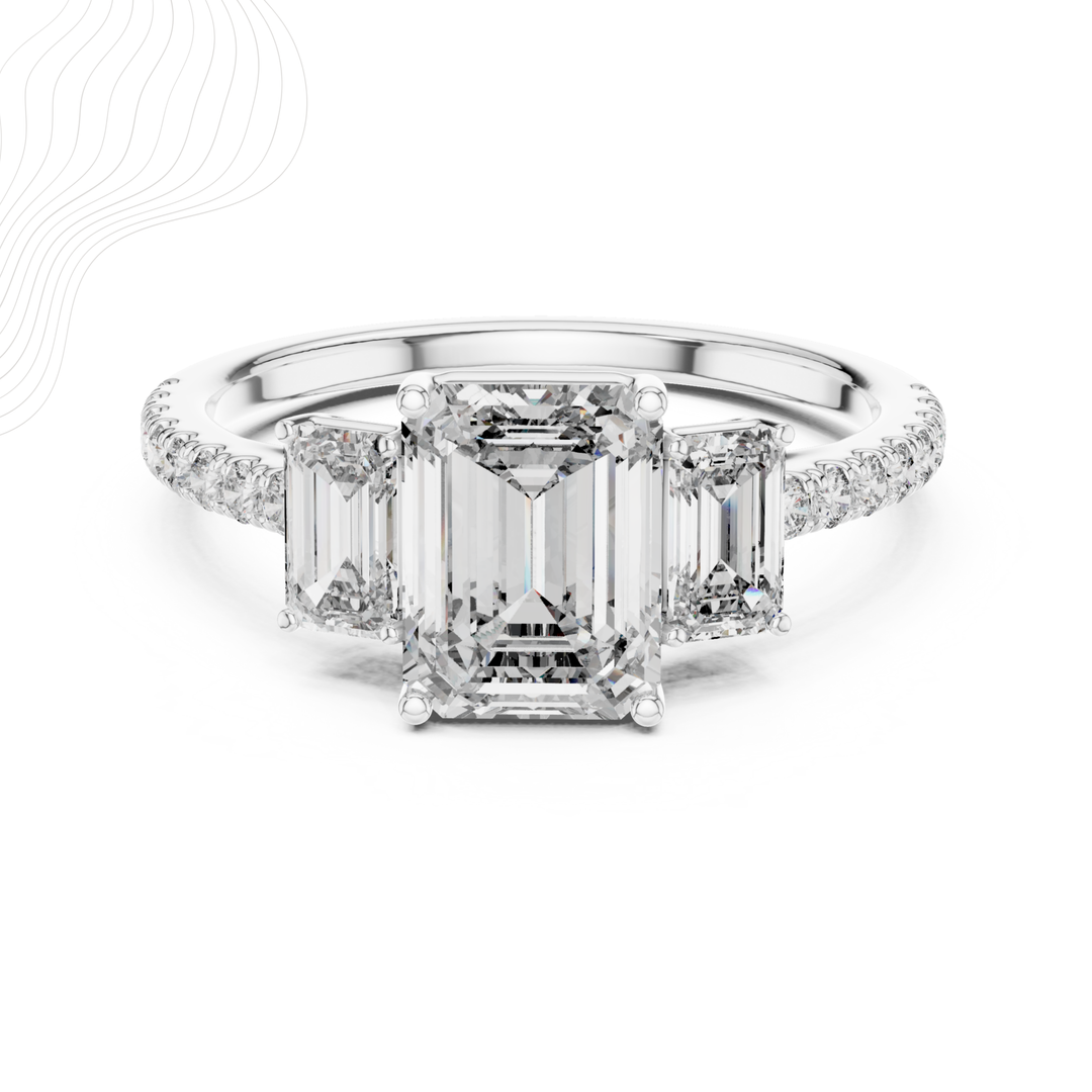 Regal Axis 2.54Ct Three Stone Ring