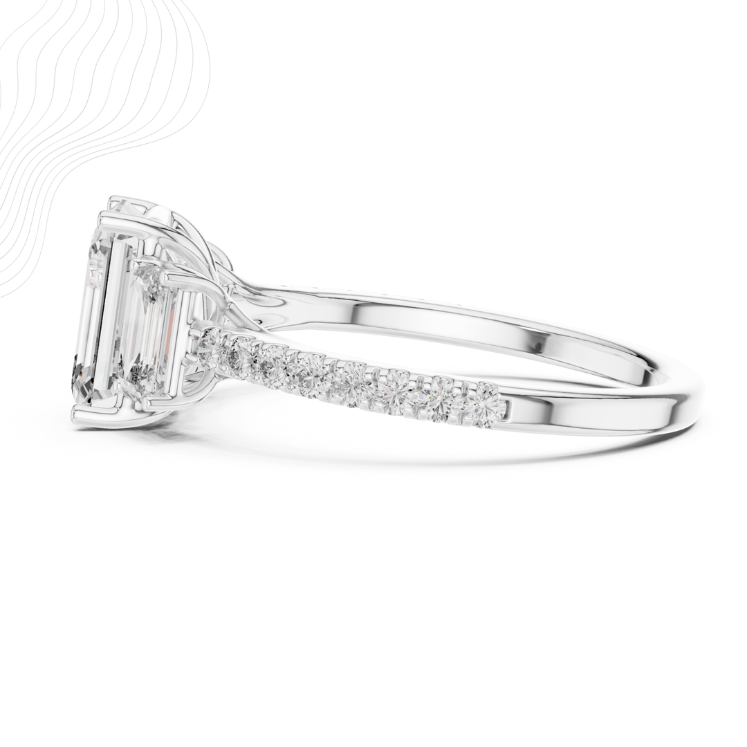Regal Axis 2.54Ct Three Stone Ring