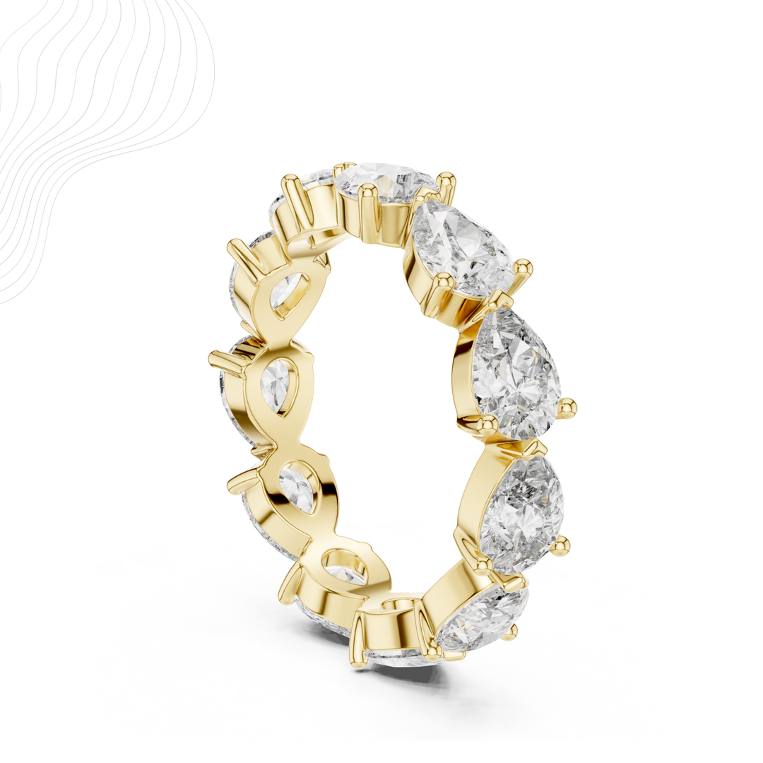 The Aureva 3.15CT Pear Eternity Ring